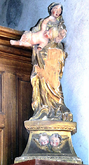 Vierge à l'enfant - église de Bagneaux