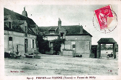 Ferme de Milly (carte postale ancienne collection Guy Talvat)