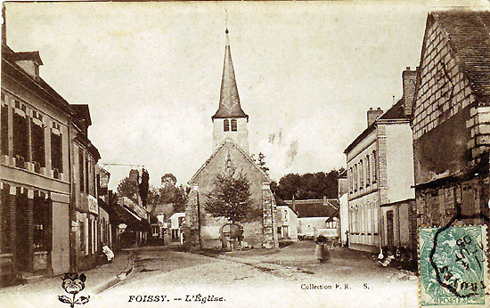 église de Foissy au début du XXème siècle